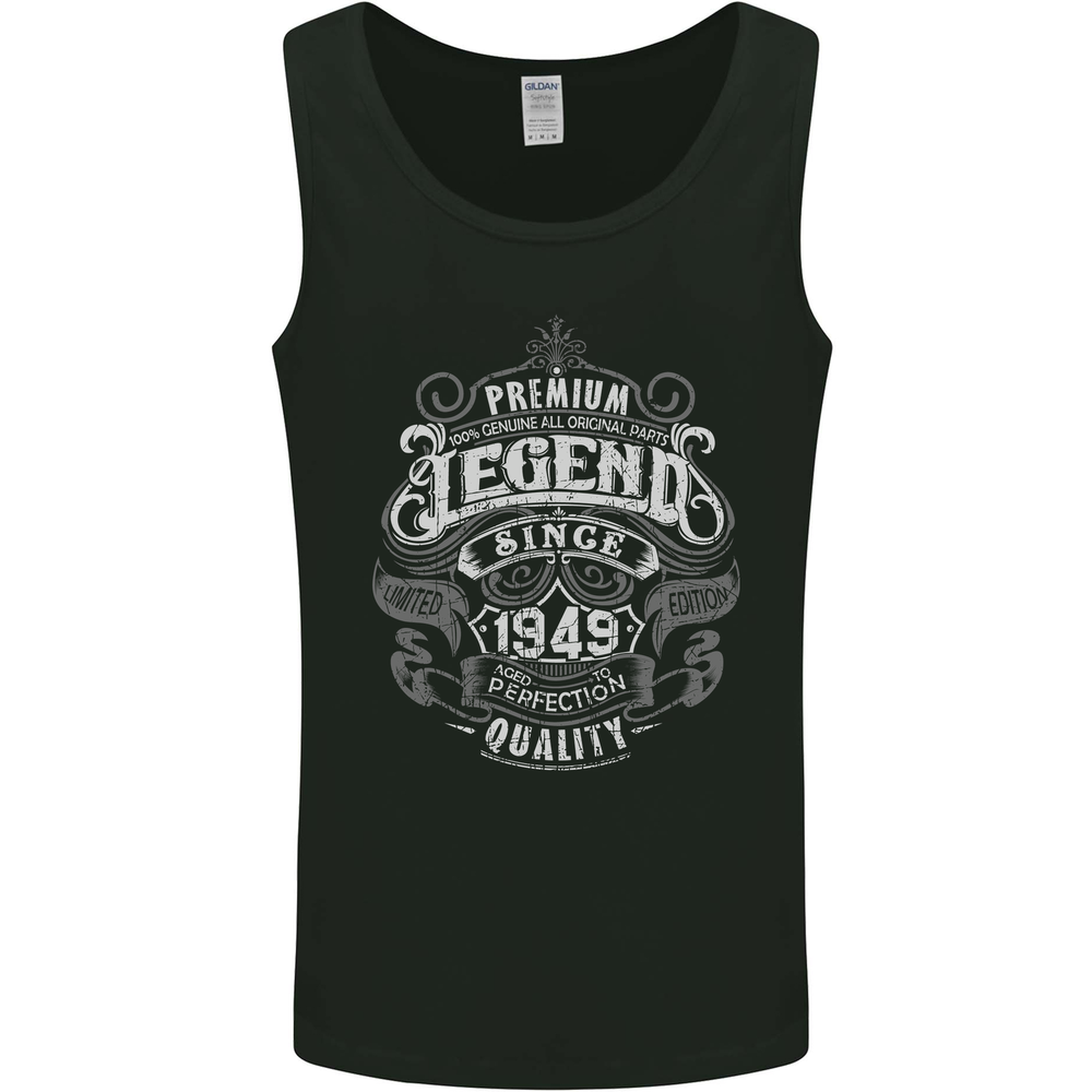 Premium Legend 76th Birthday 1949 Mens Vest Tank Top