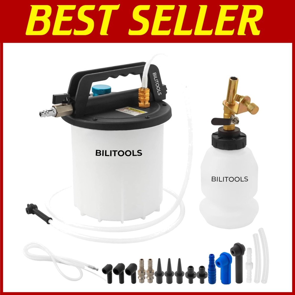 Spring Sale: 3L Brake Bleeder Kit - Complete One-Person Solution with Adapters