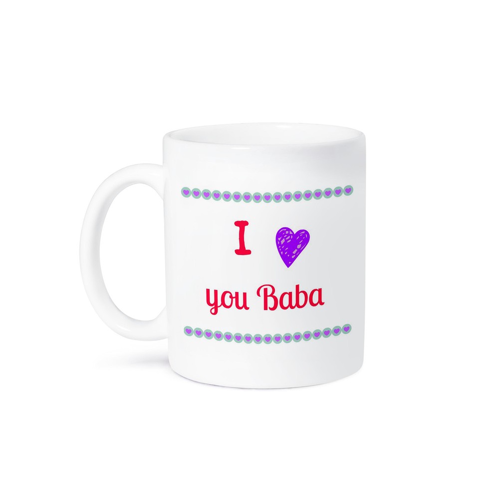 3D Rose Grandmother Baba Love Ceramic Mug
