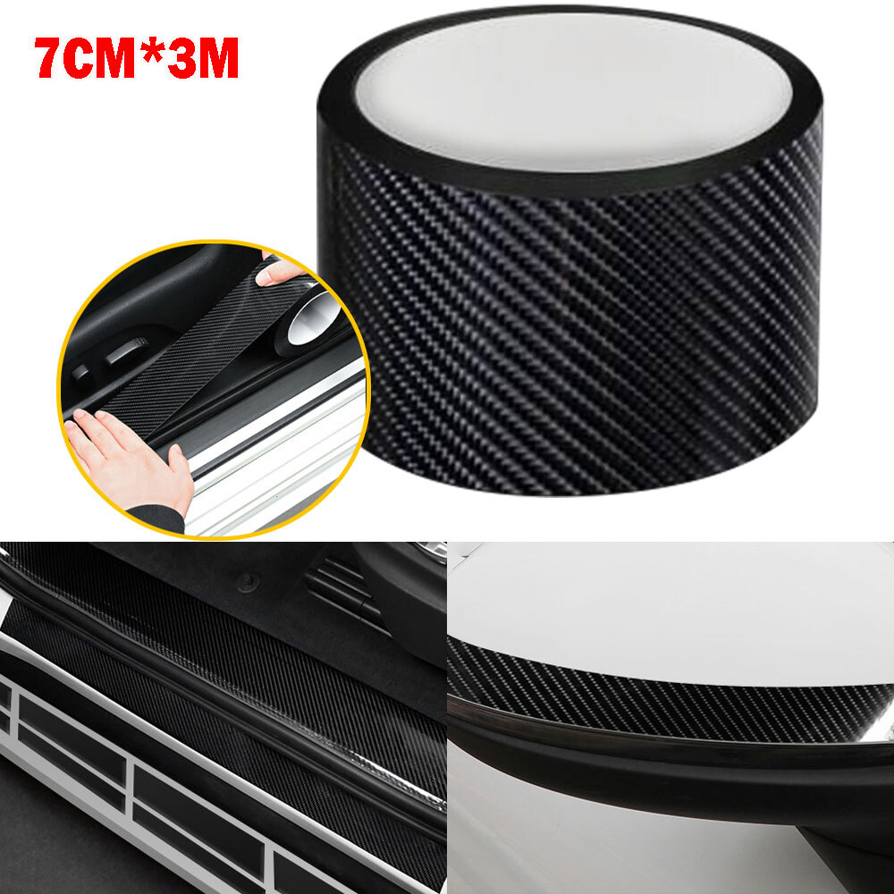 10ft*7CM Protector Sill Car Scuff Auto Door Plate AntiSticker Scratch Bumper Str