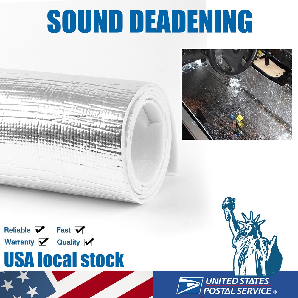 21Sqft Heat Shield Sound Deadener Car Insulation Thermal Noise Proofing Mat 3mm