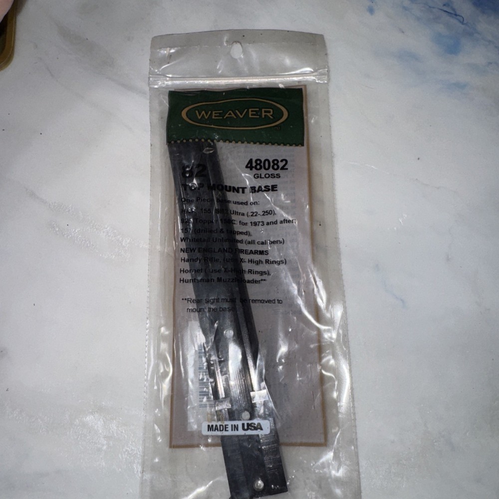 Weaver NEF Handi-Rifle One-Piece Scope Base #82 -  48082