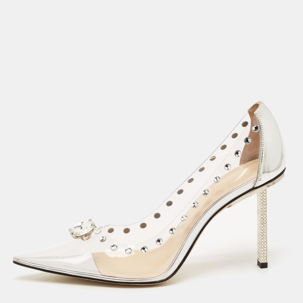 Mach & Mach Diamond Dreams PVC Leather Pumps Size 38