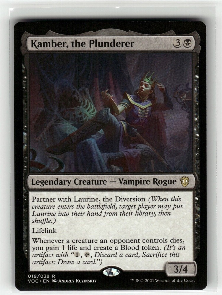 KAMBER, THE PLUNDERER Crimson Vow Commander #19 VOC(NM+)(MTG)