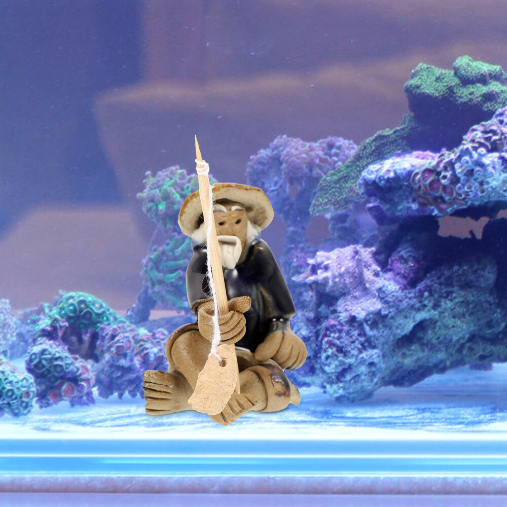 Human Garden Statues Miniature Fisherman Figurines Fisherman Figurine