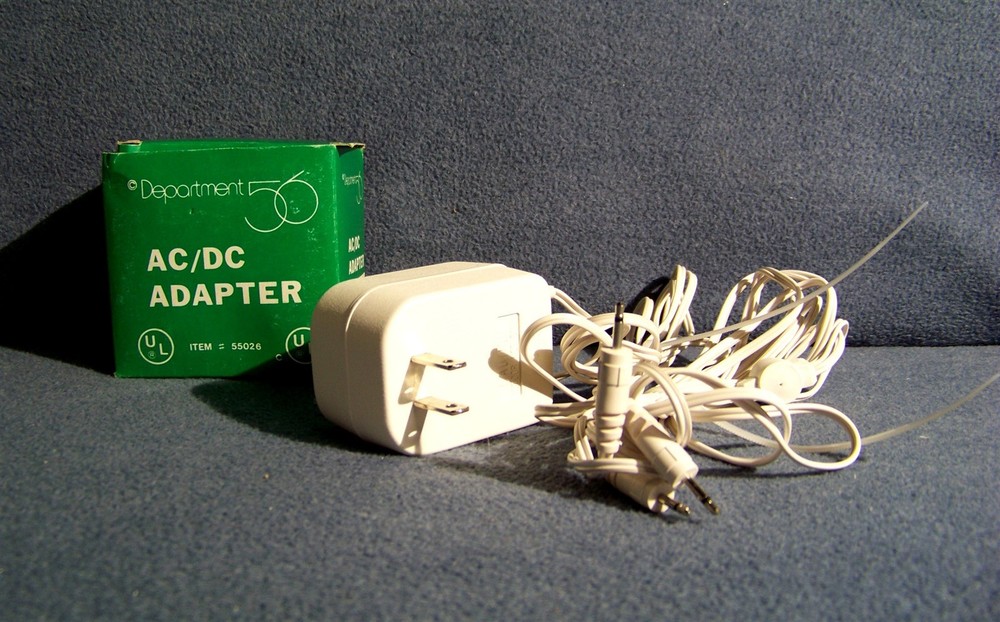 Dept 56 - AC/DC Adapter - Village Accessories - 55026 - White Color - NIB