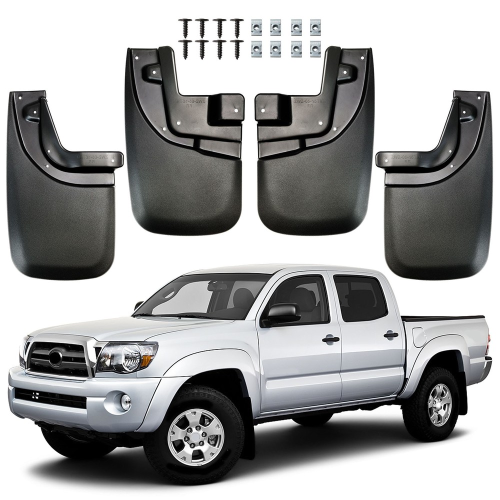 4x Mud Flaps Splash Guards Mudflaps Front Rear for Toyota Tacoma 2GEN  2005-2015