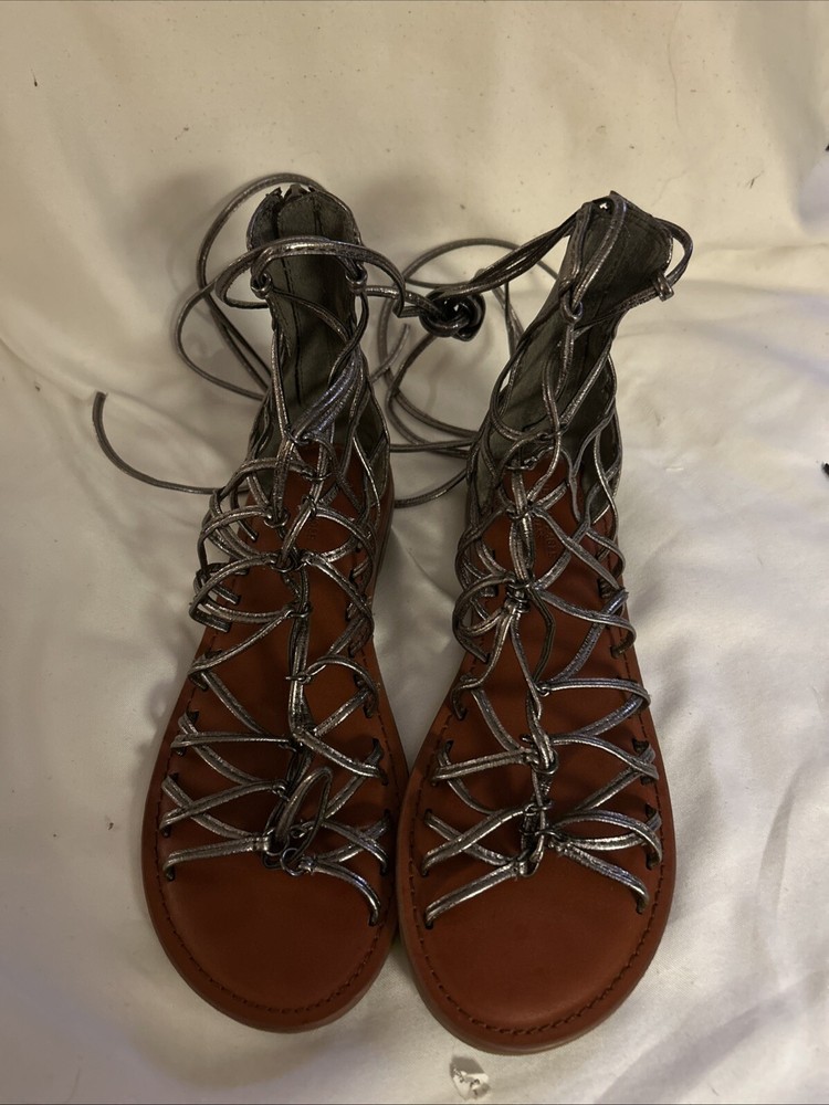 American Eagle Womens Size 7 Gladiator Strappy Lace Up Sandals