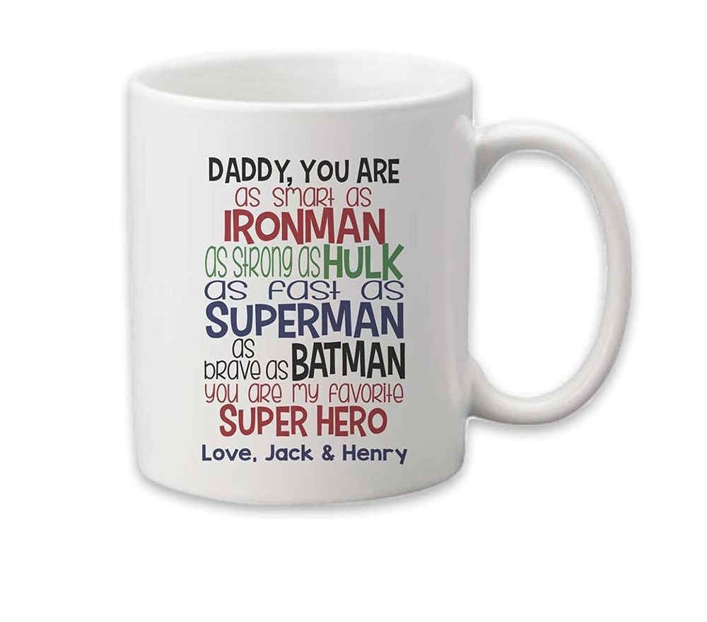 Custom Engraved Dad Mug - Father's Day Gift with Free Wrapping