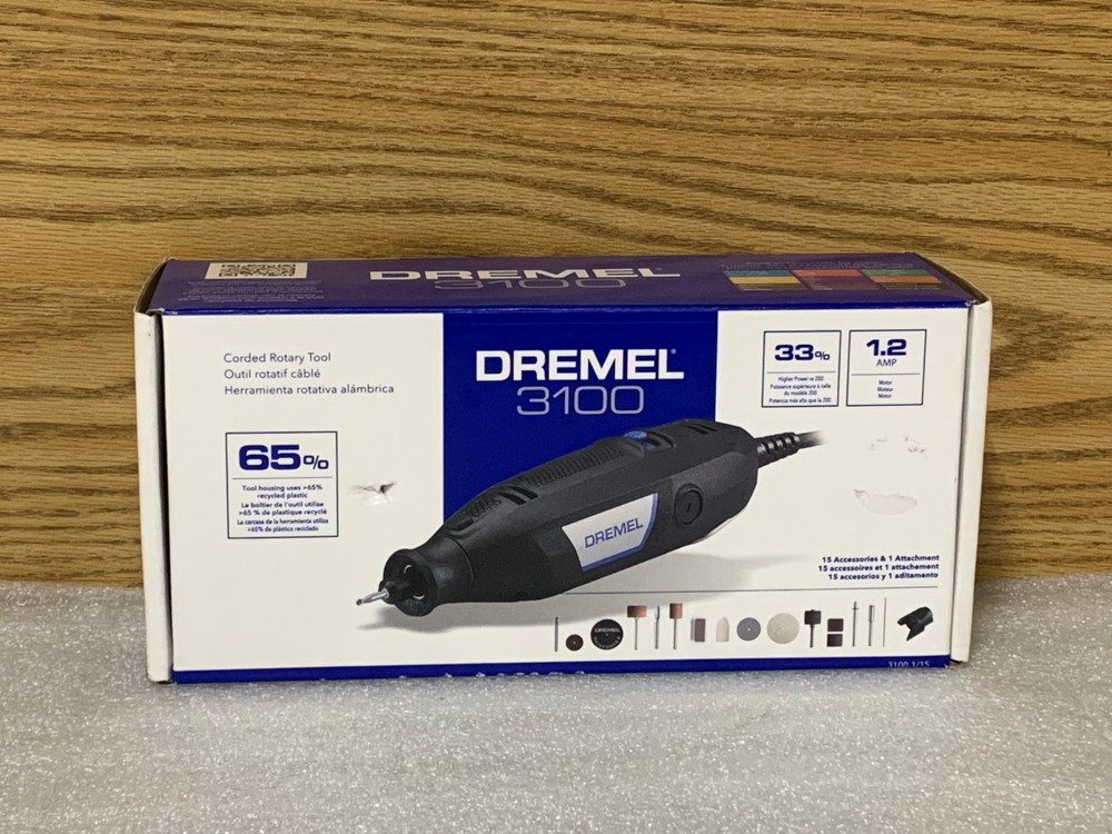 Dremel 3100 1.2 Amp Rotary Tool Kit with 15 Accessories - Variable Speed
