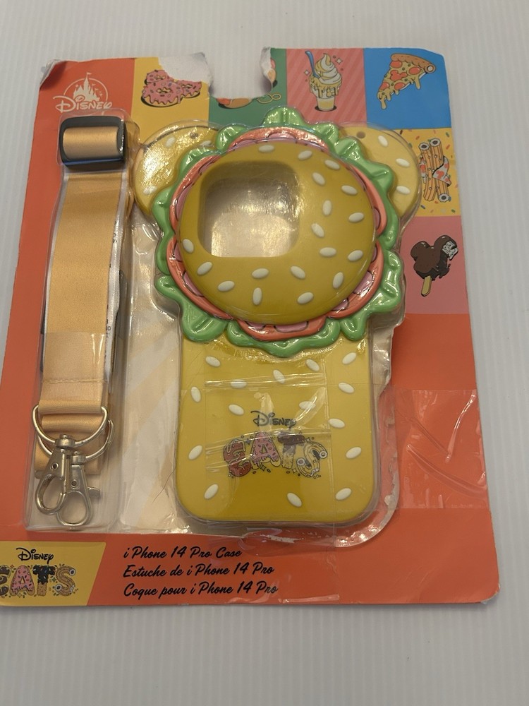 Disney Parks Mickey Mouse Burger iPhone 14 Pro Case Opened Never Used