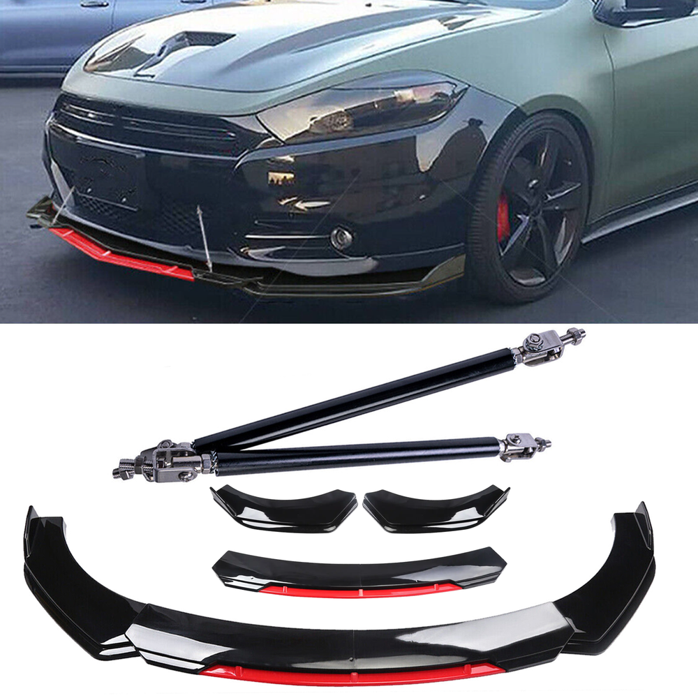 Nissan Sentra Dodge Dart Front Bumper Lip Chin Splitter Strut Rods  