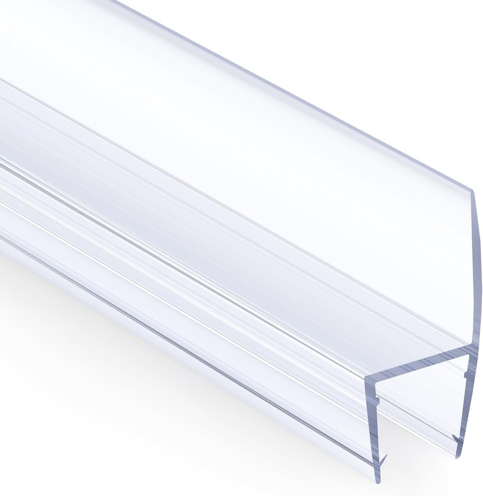 AmazerBath 5-Pack Clear Shower Door Seal Strip for 1/2 Inch Glass - 15.75 Inch Length