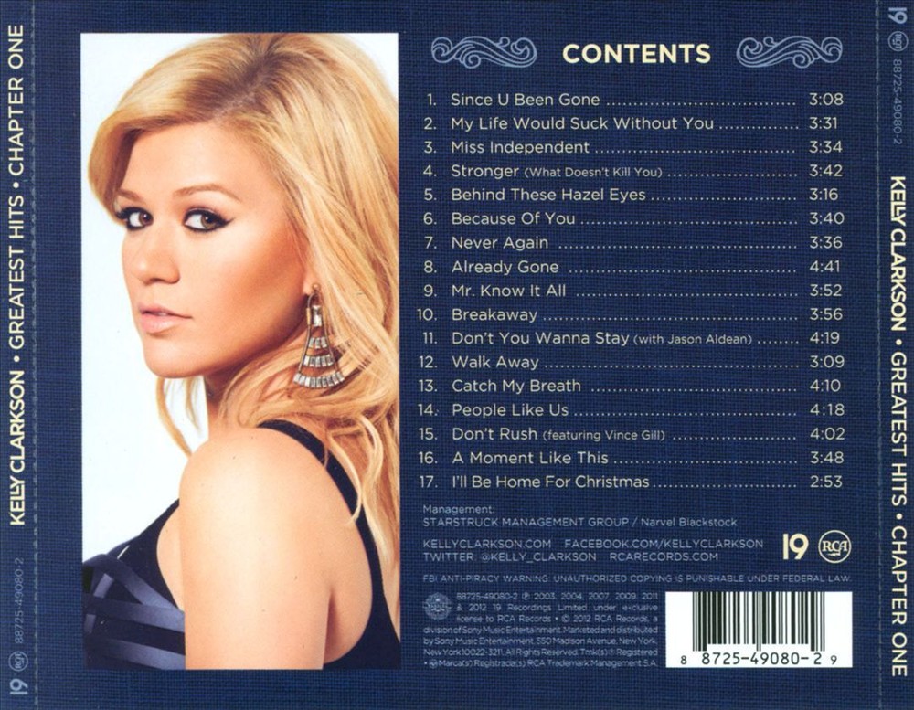Kelly Clarkson Greatest Hits Chapter 1 Brand New CD Album