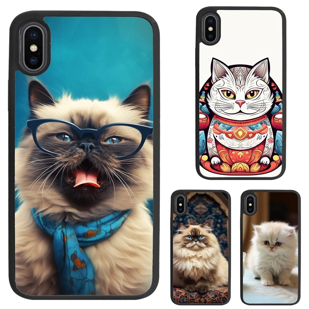 fat Himalayan cat super For iPhone XS XR 6 7 8 Plus SE 2nd 3rd Trendy Cover