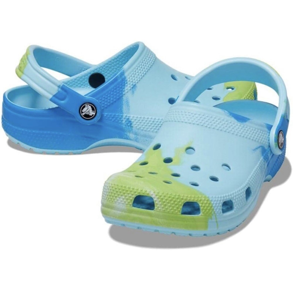 Crocs Classic Ombre Clogs Arctic Multicolor Blue Green 208275-4LE Mens Size 11