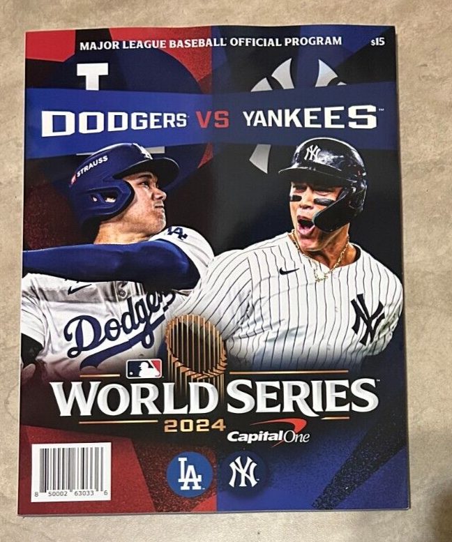 2024 World Series Program LA Dodgers vs New York Yankees NEW Shipped in a box