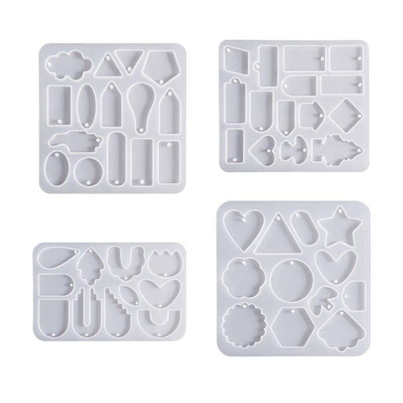 Silicone Molds for DIY Crystal Pendant Jewelry Durable Resin Craft Molds