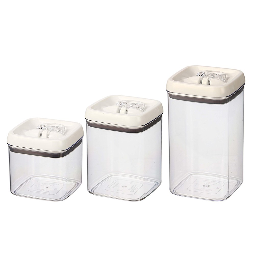 Better Homes & Gardens 3-Pack Cans Square Food Storage Container Set