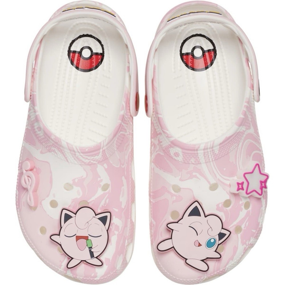 Crocs Pokemon Jigglypuff Classic Clogs Pink Light Up Mens Size 10 New With Box