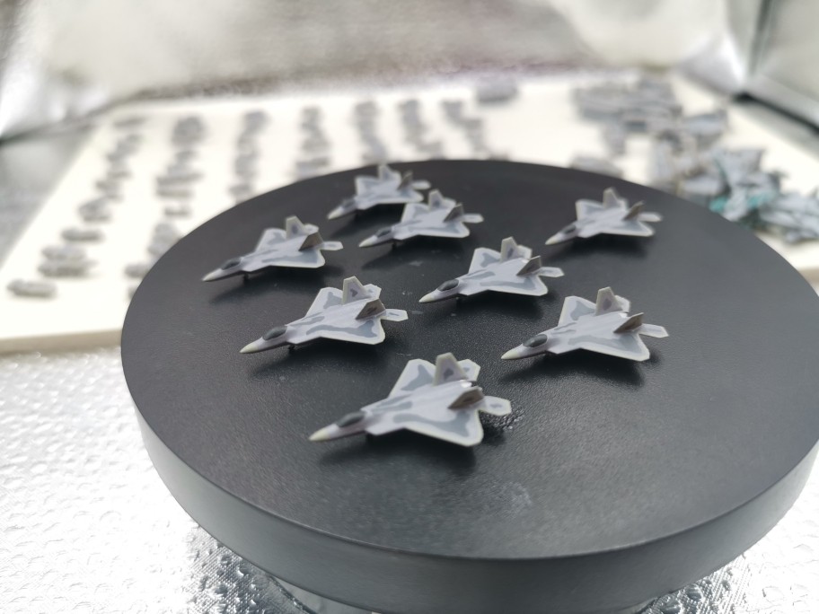 3D printed 1/350/700 model of the US F-22 Fighte Raptor fighter jet 8/pcs