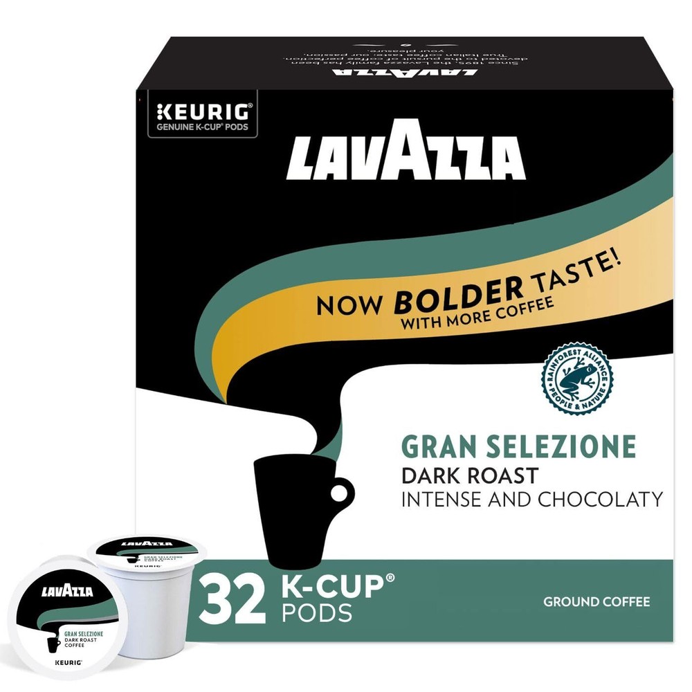 Single-Serve Coffee K-Cups for Keurig Brewer, Gran Selezione 32 Count Authent...