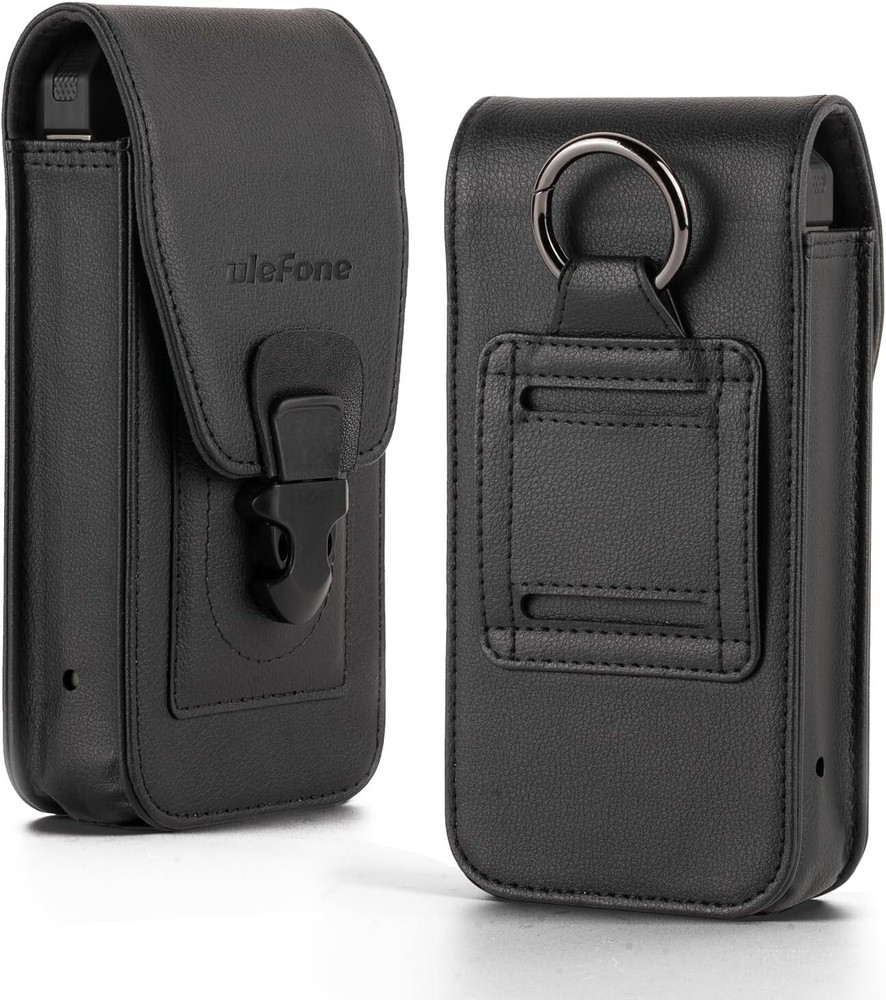 Premium Leather Armor 24 Holster with Card Holder & Clip - Sleek Black Design