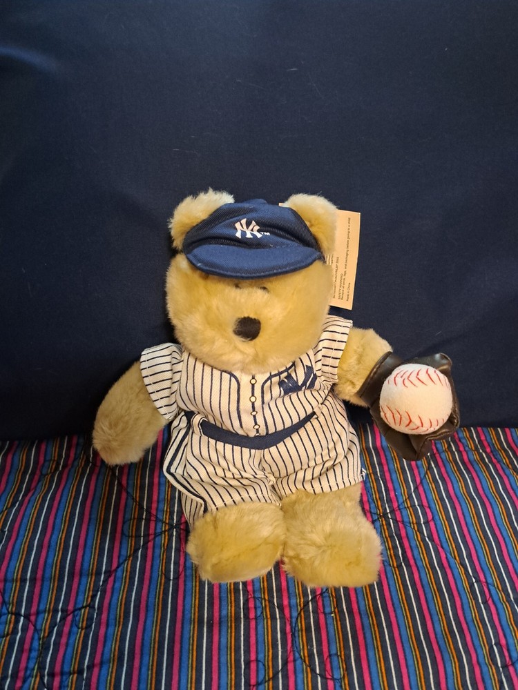 Vintage New York Yankees Plush Bear Collectible Starbucks Exclusive