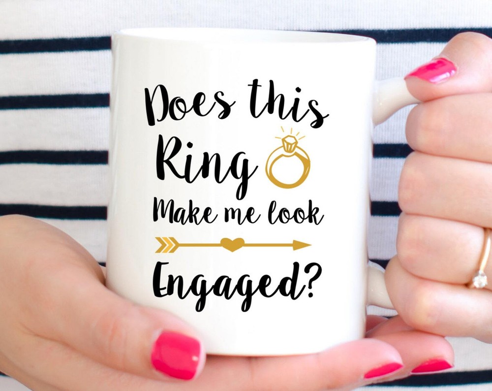 Engagement Mug Engagement Gift Gift For Brides Wedding Announcement Engagement G