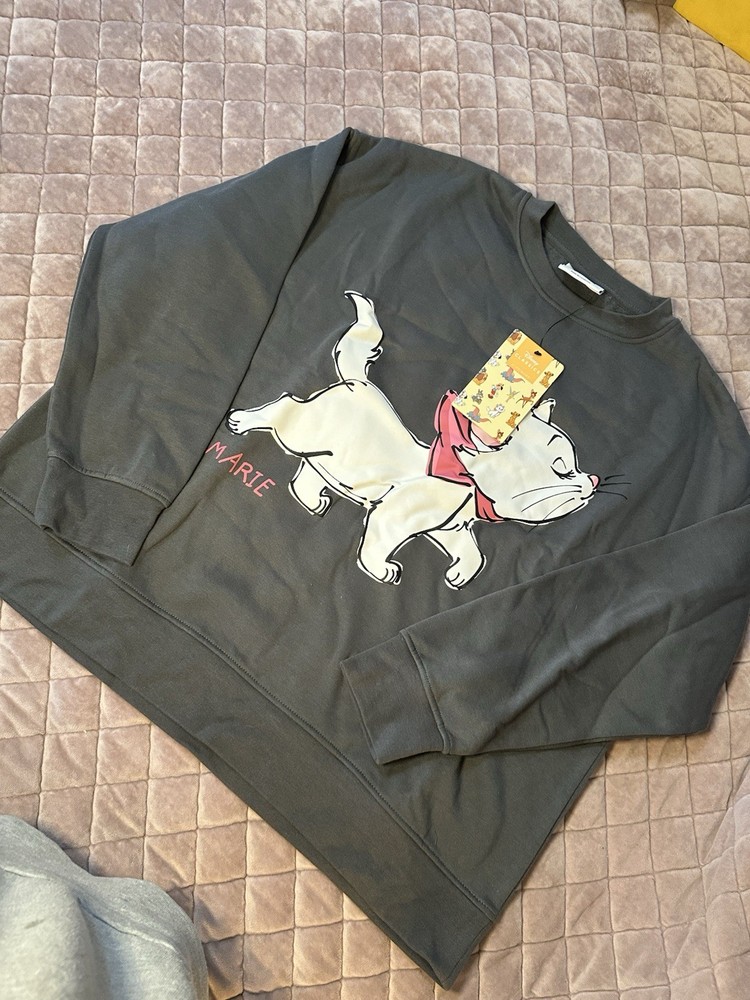 Disney Marie Aristocats Women's Sweatshirt Size L NWT
