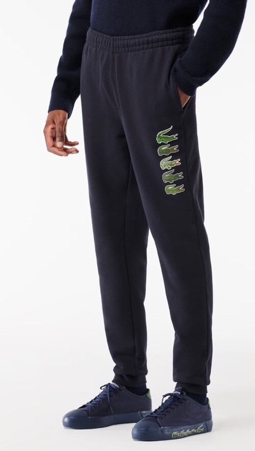 Lacoste Iconic LogoMen's Regular Fit Detail Fleece Sweatpants Navy  XL $150