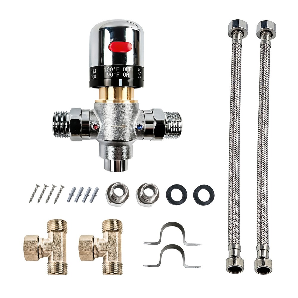 304 Stainless Adjustable Sensor Valve Kit for Hot Water Recirculating System