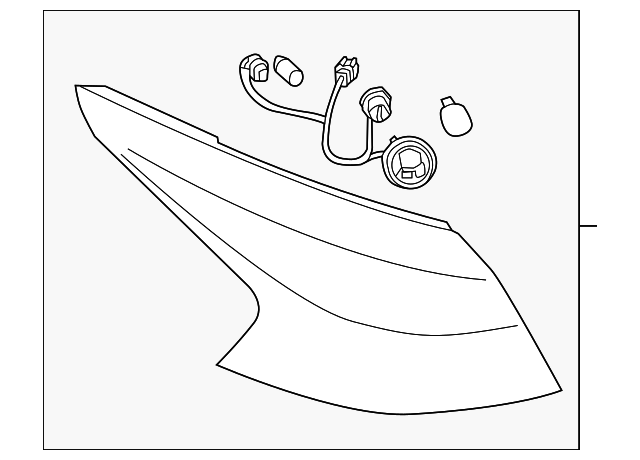 Genuine Nissan Tail Light Assembly 26550-1GR0A