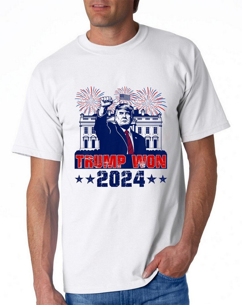 Retro Trump Won 2024 White House Us 47th President Election Sweatshirt T-shirt