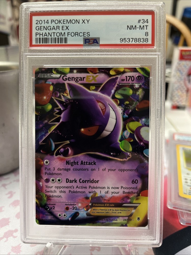 Gengar EX Holo 34/119 XY Phantom Forces Pokemon Card