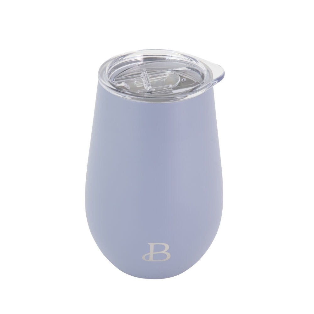 Beautiful 12oz Double Wall Stainless Steel Wine Tumbler, Color Cornflower