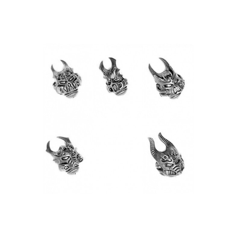 Chaos Raptors / Warp Talons HEADS x 5 Space Marines 40K (B)