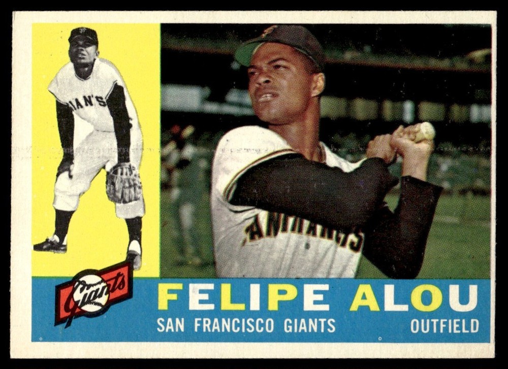 1960 Topps Felipe Alou #287 San Francisco Giants Baseball Card