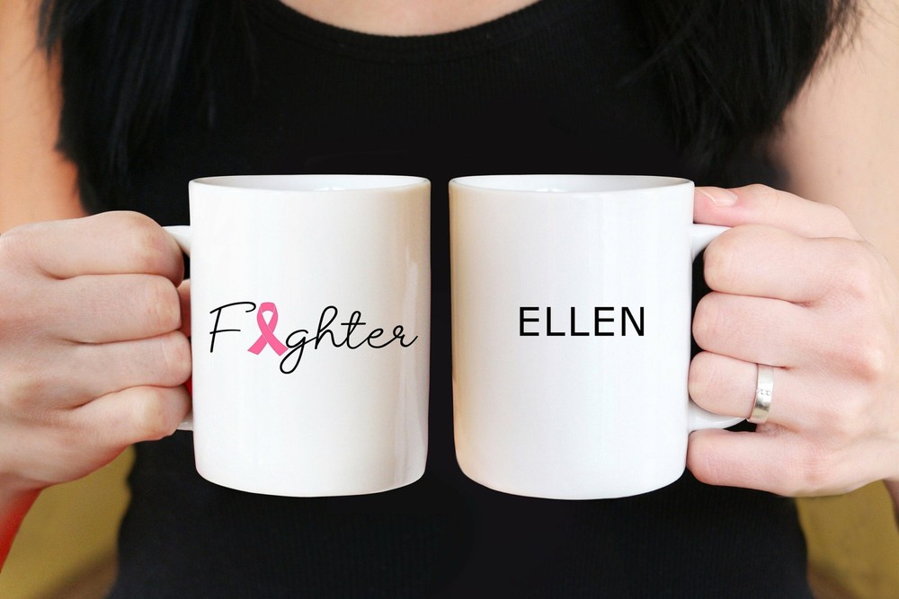 Cancer Fighter Gift Cancer Encouragement Gift Custom Name Mug Personalised Home