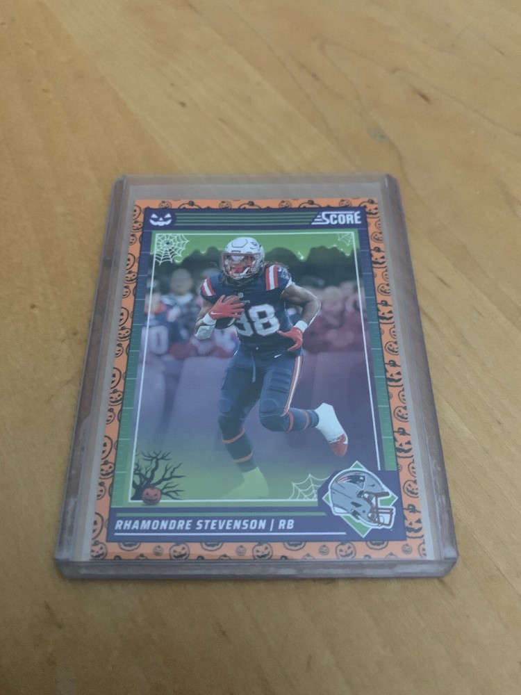 Rhamondre Stevenson 2024 Patriots Orange Pumpkins Score A Treat Football Card #192  