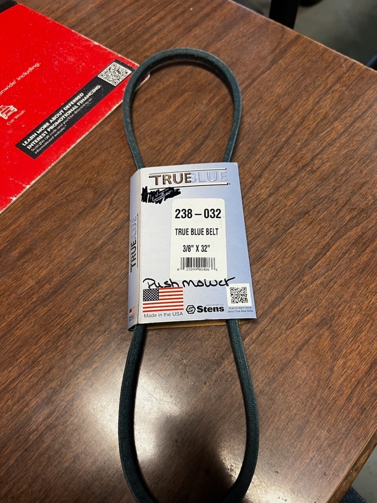 STENS 238-032 3/8 X 32” TRUE BLUE BELT