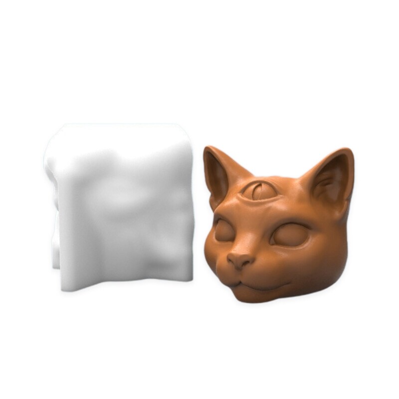 3D Three Eyes Epoxy Mold for Soap Resin Clay Craft Decor