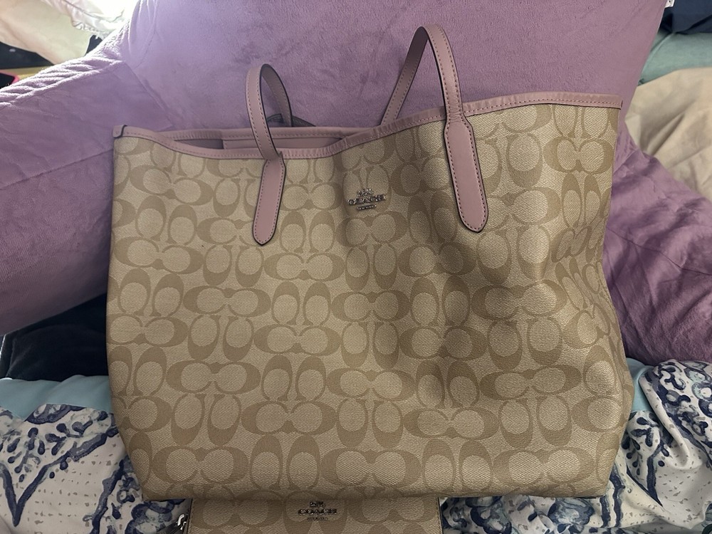 coach handbags large tote used