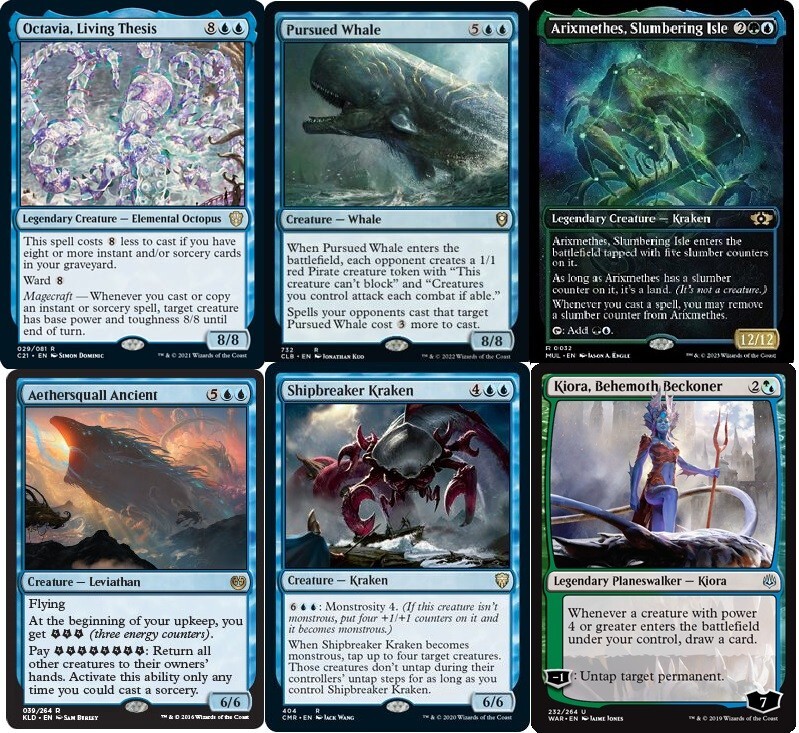 ***Custom Commander Deck Arixmethes - Sea Creatures - EDH MTG Magic  Octavia