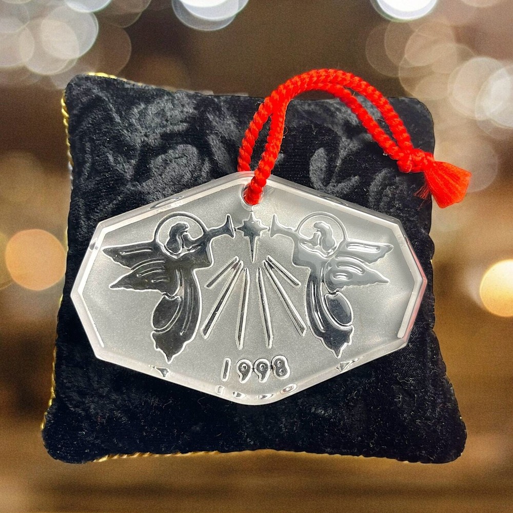 VTG 1998 Waterford Crystal Hark Herald Angels Sing Christmas Ornament
