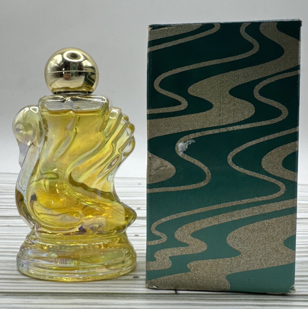 Vintage Avon Charisma Splash Cologne in Winged Princess Swan Decanter 0.5 oz New