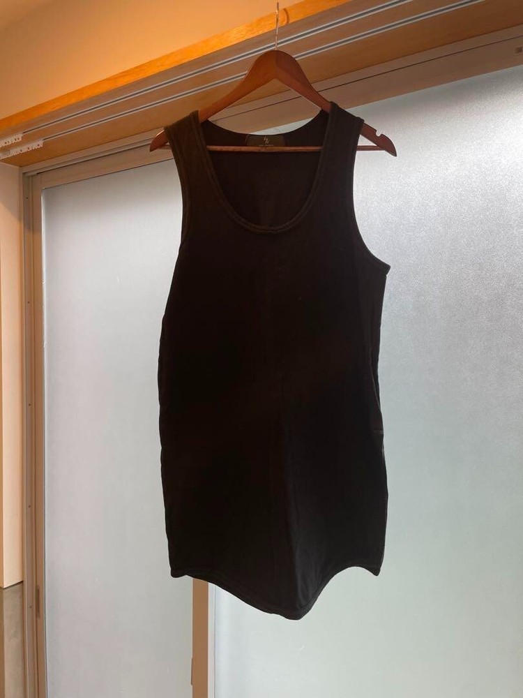 YOHJI YAMAMOTO Tank top Sleeveless Black Cotton 100% Japan Men Size M Used