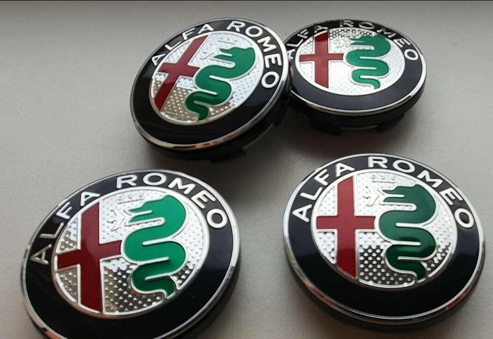 4pcs 56MM Car Styling Wheel Rim Center Dust-Proof Hub Cap Alfa Romeo 156 147