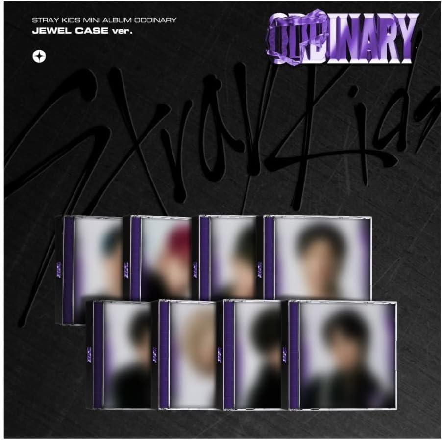 STRAY KIDS - ODDINARY [JEWEL CASE Ver.] Album+Extra Photocards Set (Random Ver.)