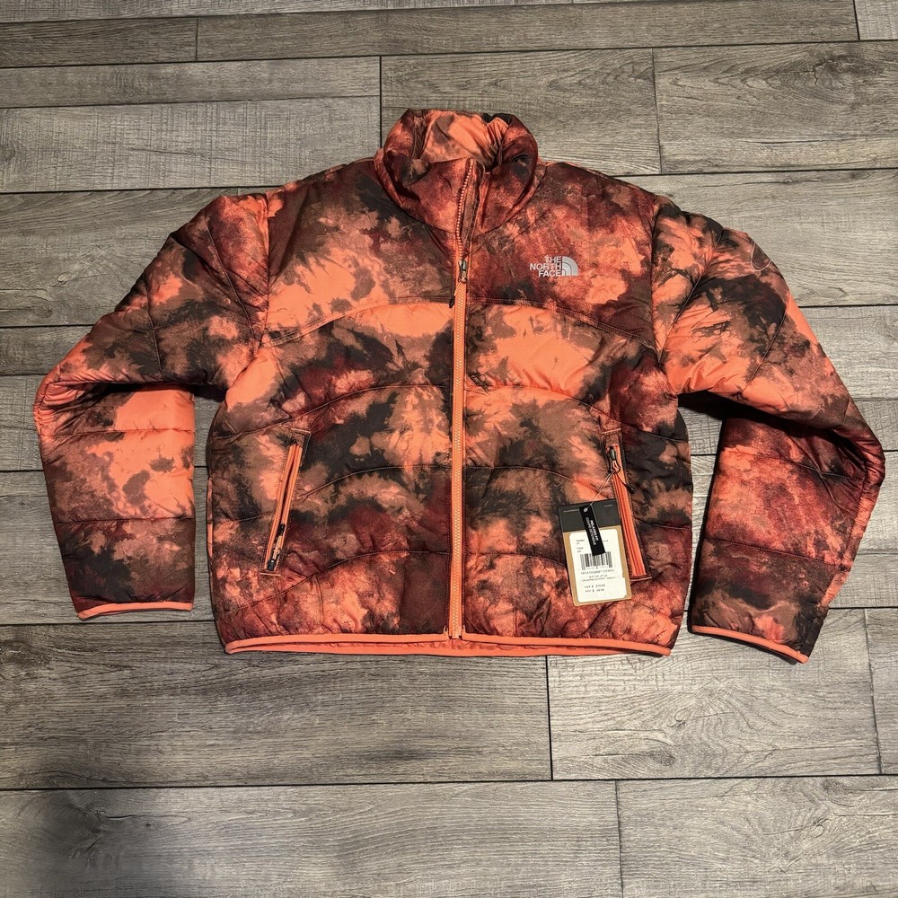 The North Face Womens Windproof Insulated Eco 2K Puffer Jacket Coral Size M NWT